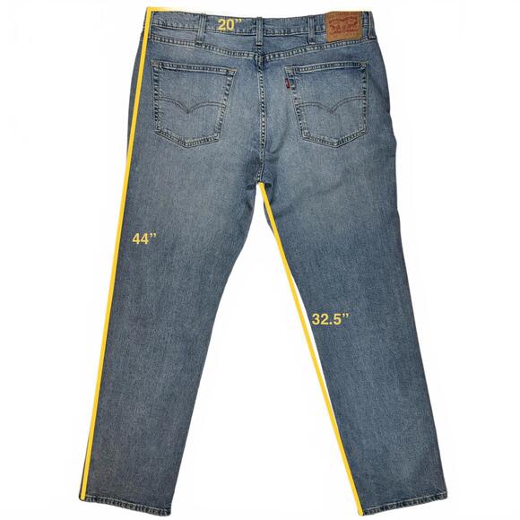 Levi Strauss 514 Straight Fit Blue Jeans - 38/34 - Picture 7 of 7